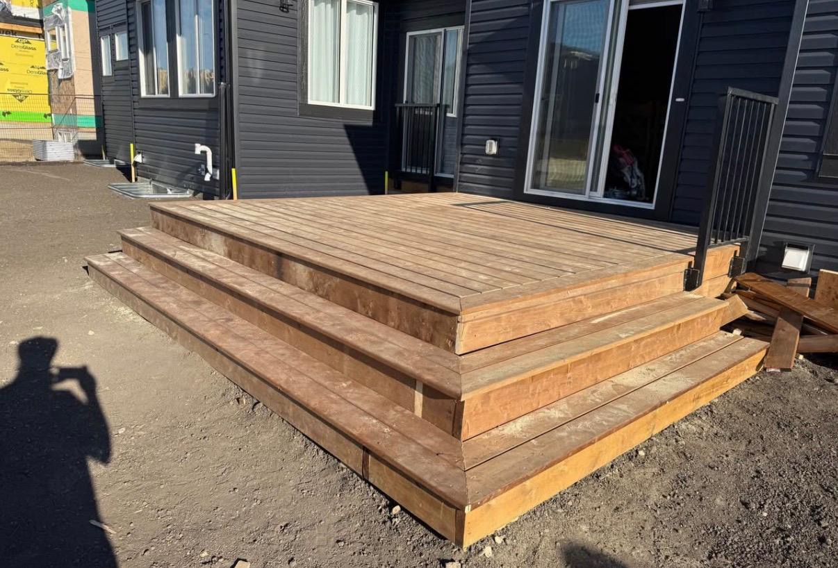 Deck built by Devam Construction