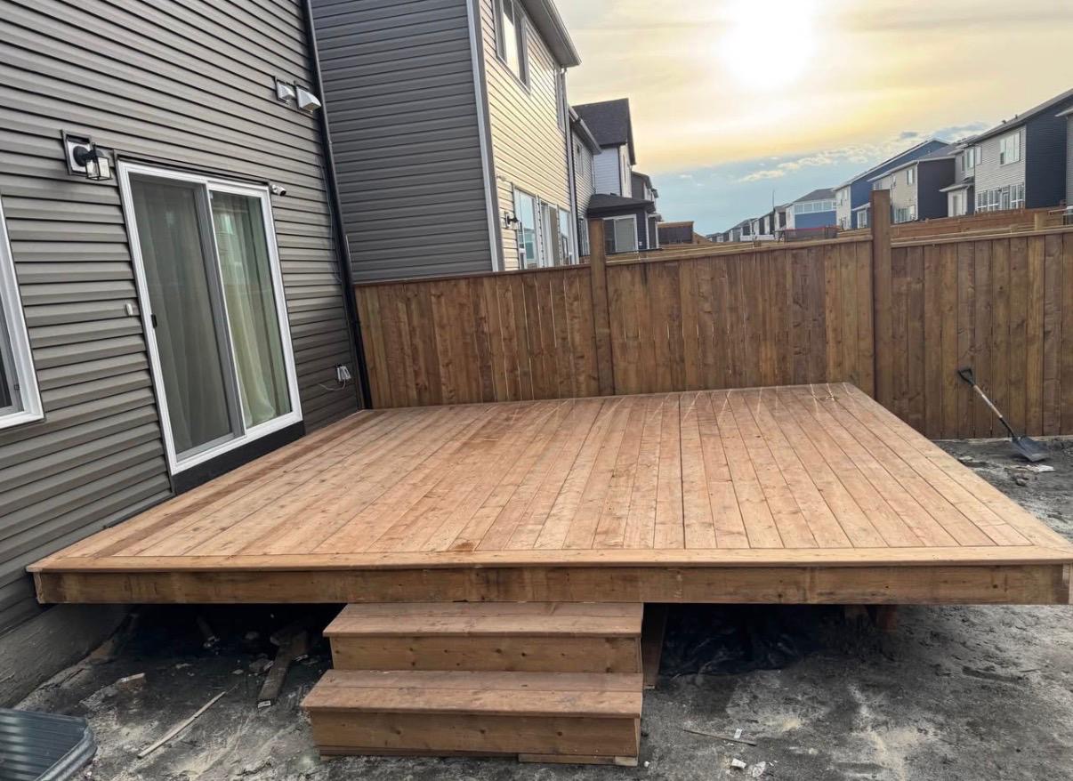 Deck renovation completed by Devam Construction